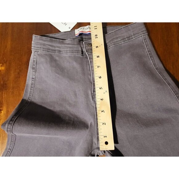 Vptianch Womens skinny Fit High-Waisted Grey Stretch Denim Jeans Womens Waist 23 - Picture 9 of 12